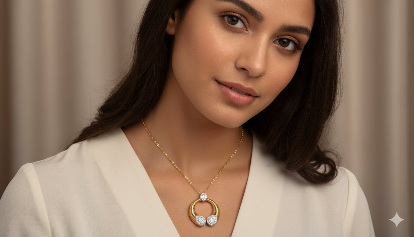 H.J. Namdar ring, earrings and pendant